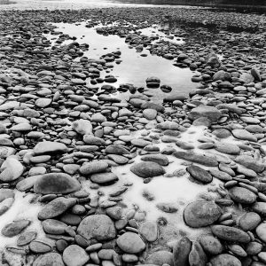 Galet neige et reflets